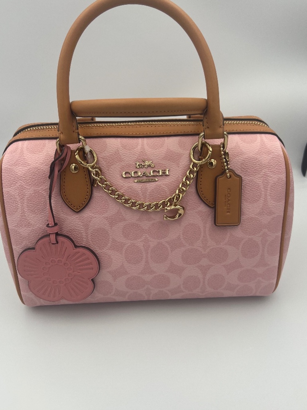 Rowan Satchel Bag In Signature Canvas With Charms